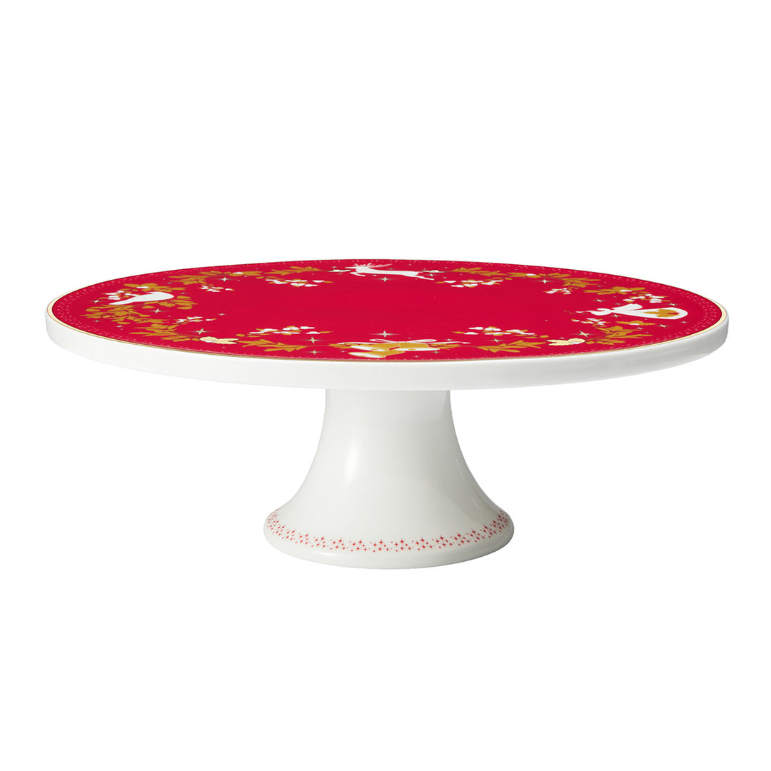 Maxwell and Williams - Classic Christmas Footed Cake Stand - 28cm
