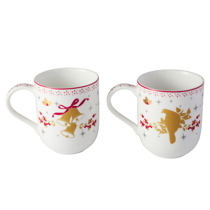 Maxwell and Williams - Classic Christmas Mug - Set of 2 - 400ml