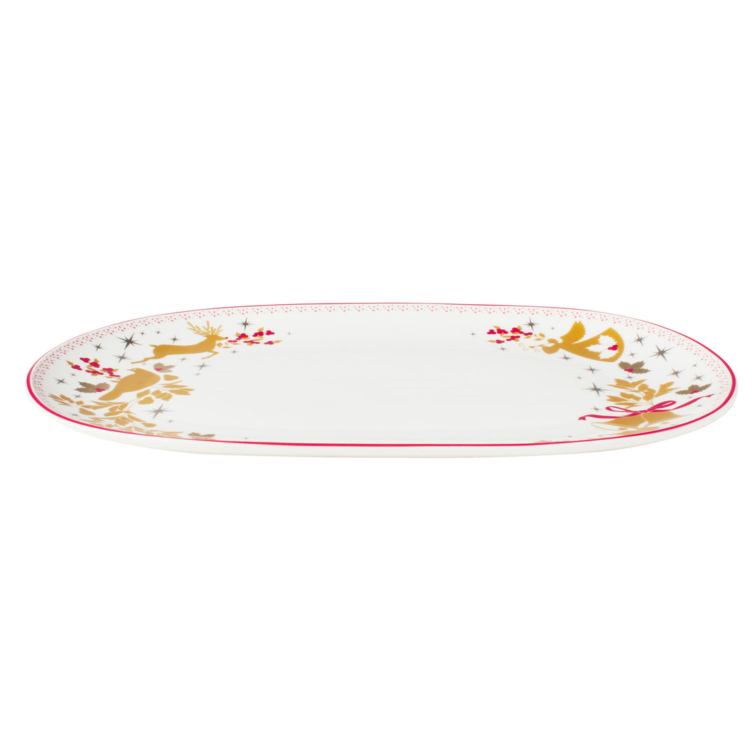 Maxwell and Williams - Classic Christmas Oblong Platter - 36.5cm