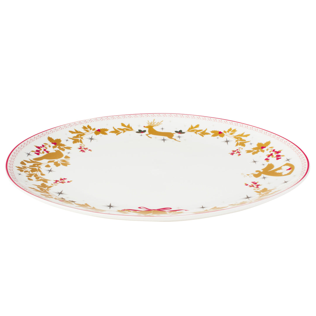 Maxwell and Williams - Classic Christmas Round Platter - 35.5cm