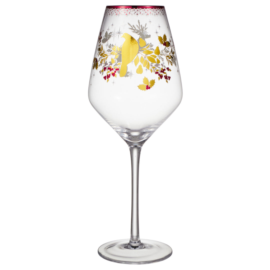 Maxwell and Williams - Classic Christmas Wine Glass - Set of 2 - 500ml