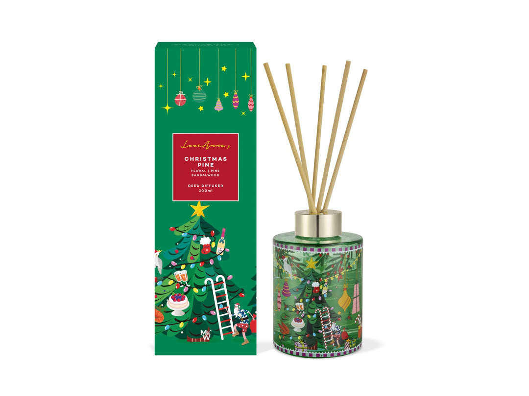 Maxwell and Williams - Lova Anna Festive Down Under - Christmas Pine Diffuser 300ml