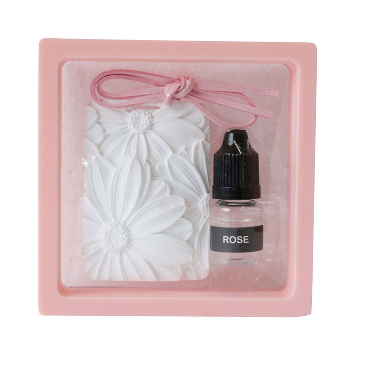 Medium Ceramic Scented Hanger - Rose
