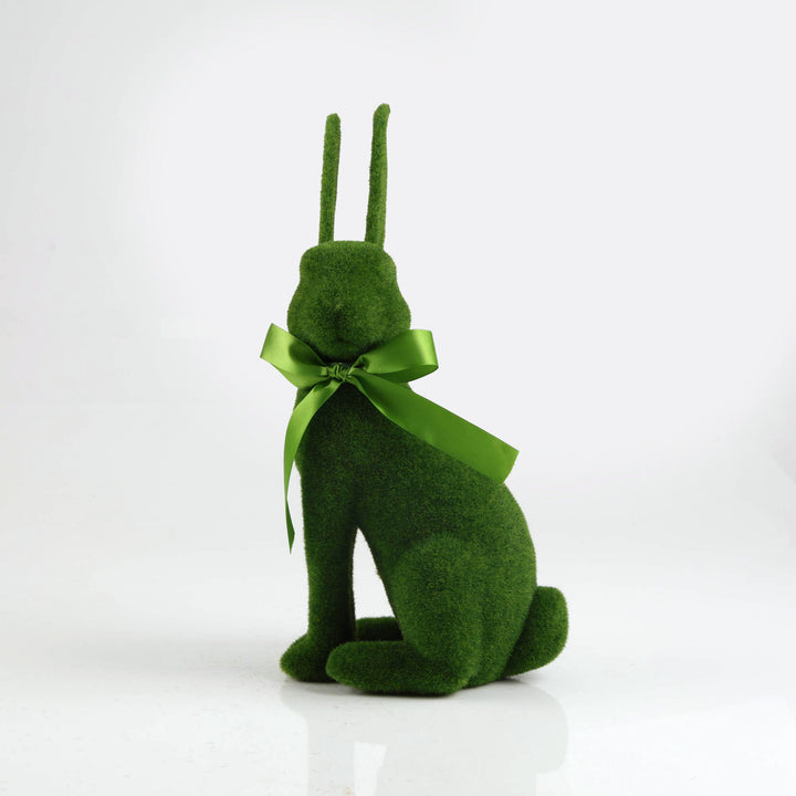 Medium Sitting Flocked Bunny Easter Ornament 39cm (H)