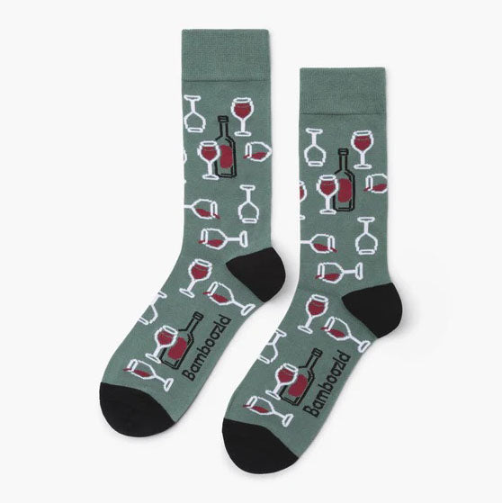 Mens Fine Wine Bamboo Socks
