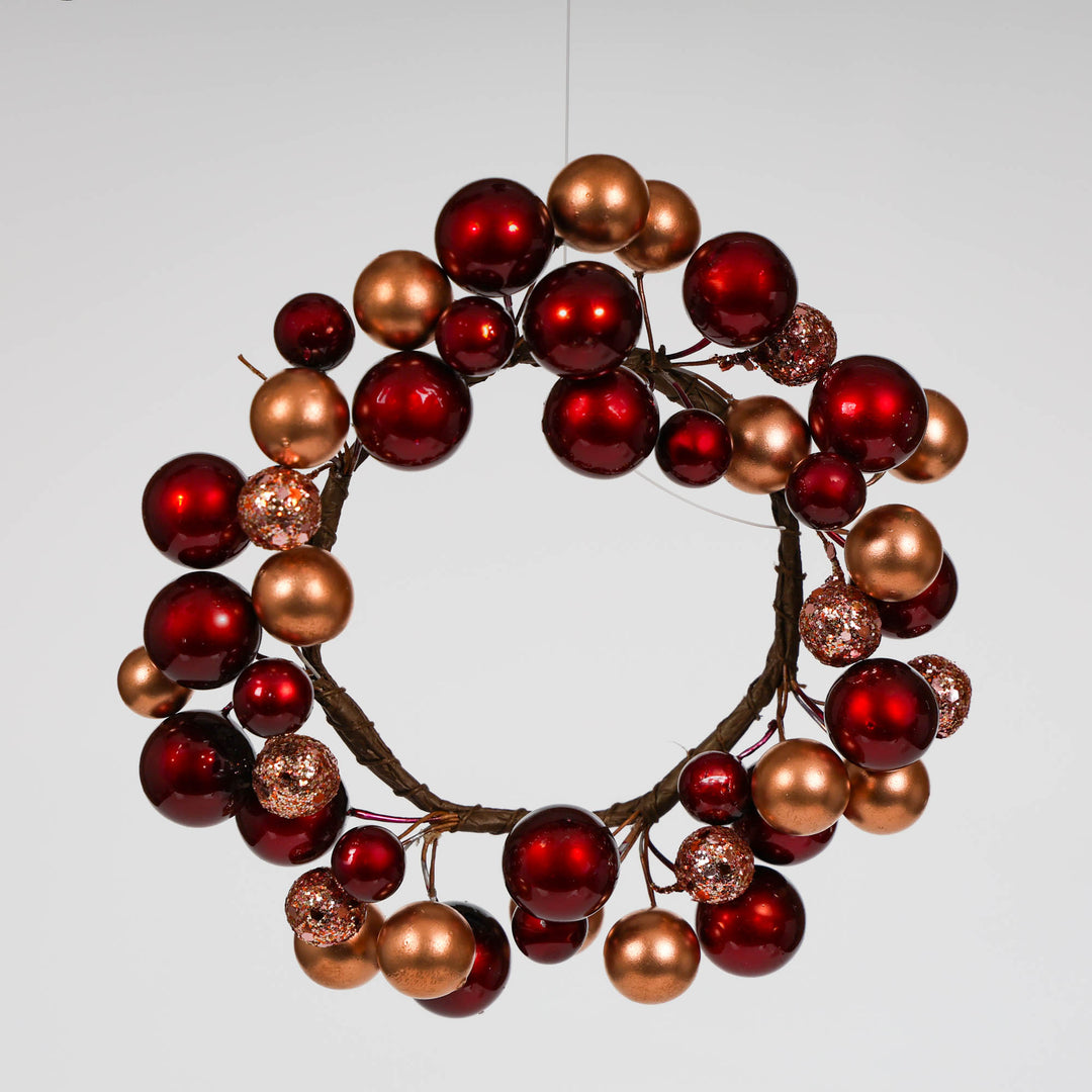 Burgundy and Gold Candle Ring
