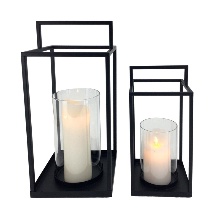 Metal Lantern Black 32cm