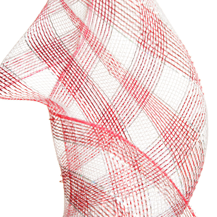 Metallic Candy Cane Stripe Decomesh Roll