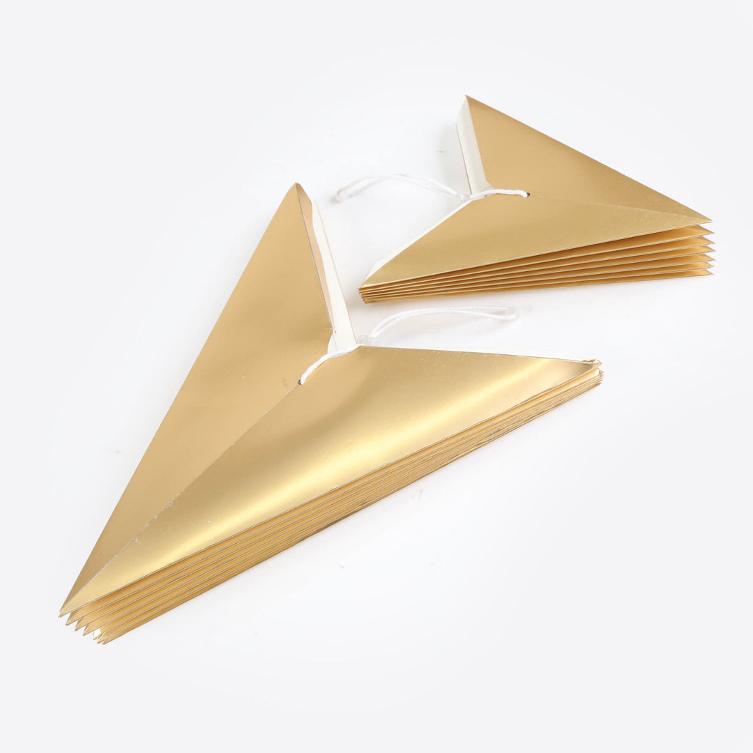 Metallic Gold Folded Paper Star - 40cm