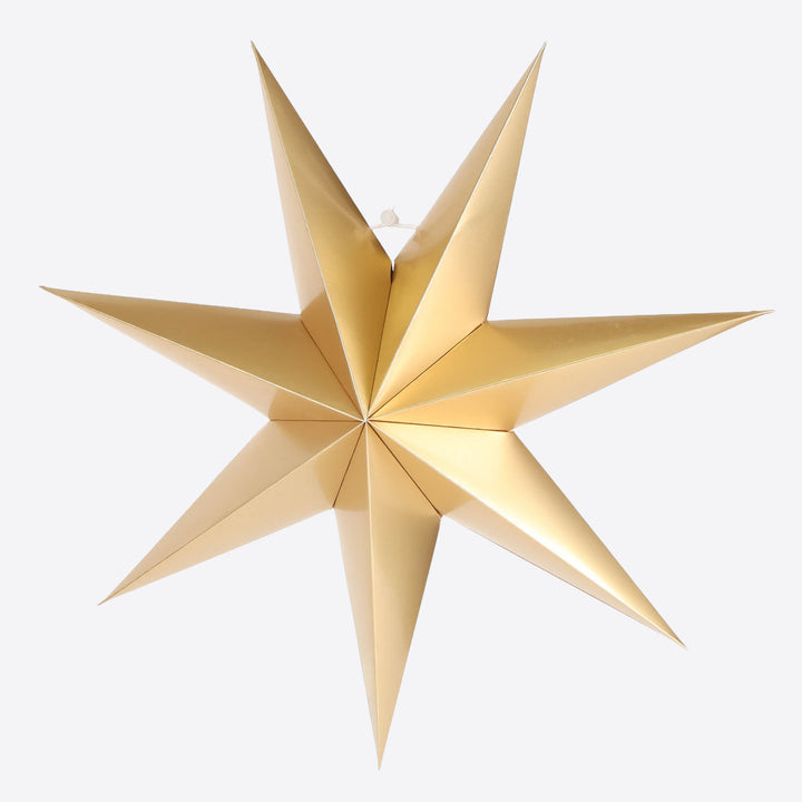 Metallic Gold Folded Paper Star - 40cm