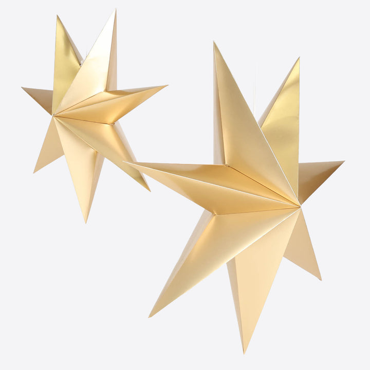 Metallic Gold Folded Paper Star - 40cm