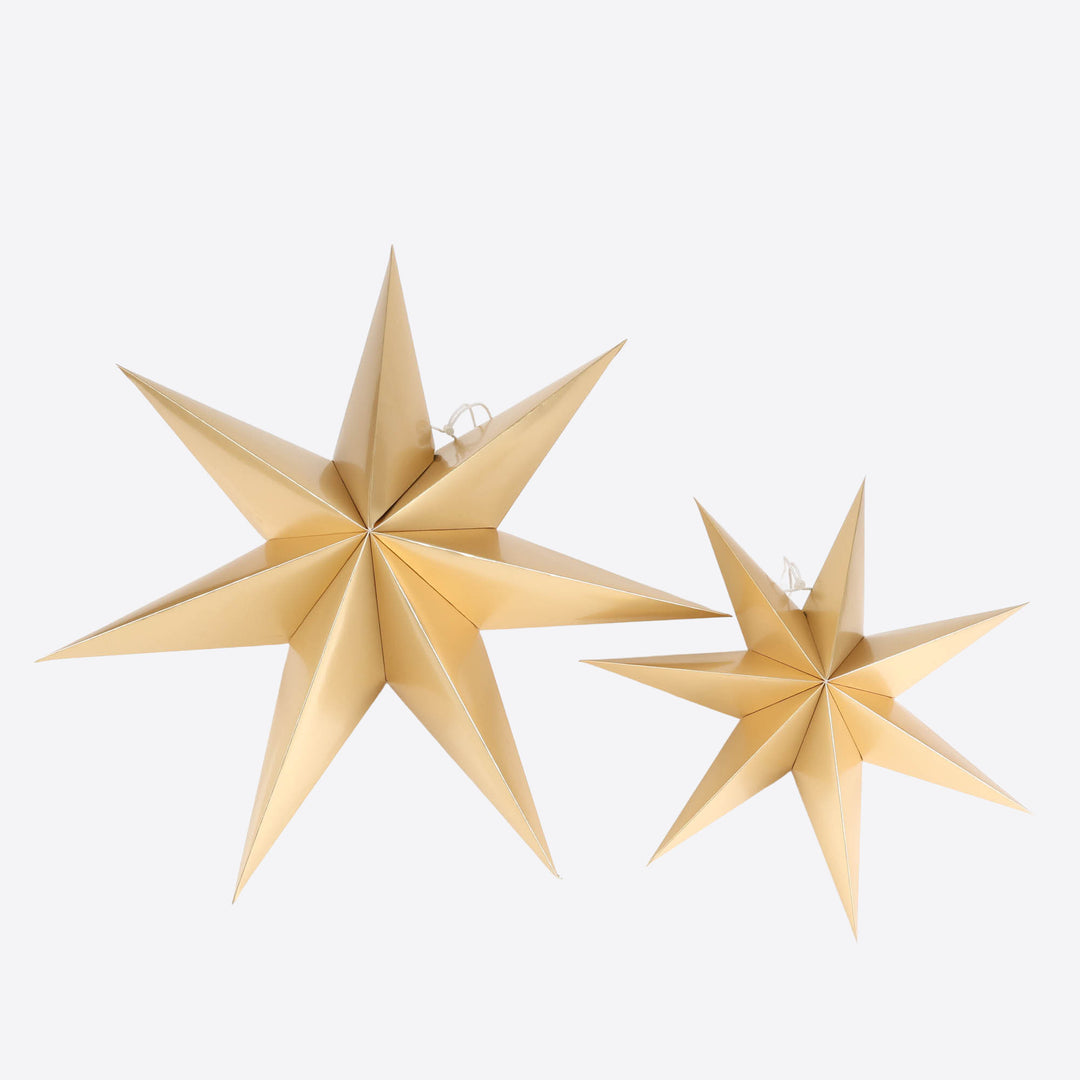 Metallic Gold Folded Paper Star - 40cm