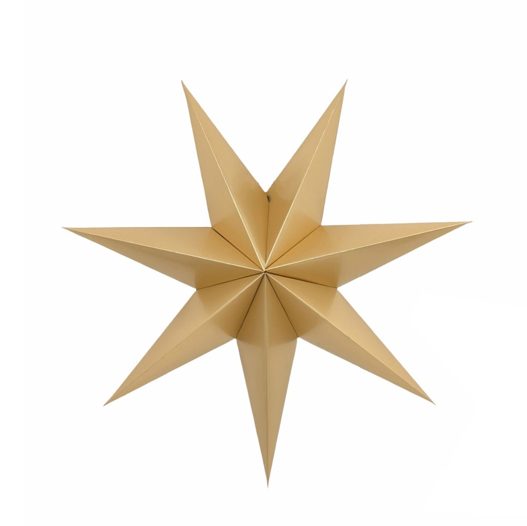 Metallic Gold Folded Paper Star - 40cm