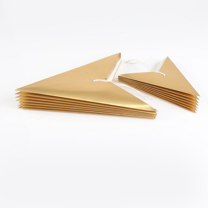 Metallic Gold Folded Paper Star - 40cm
