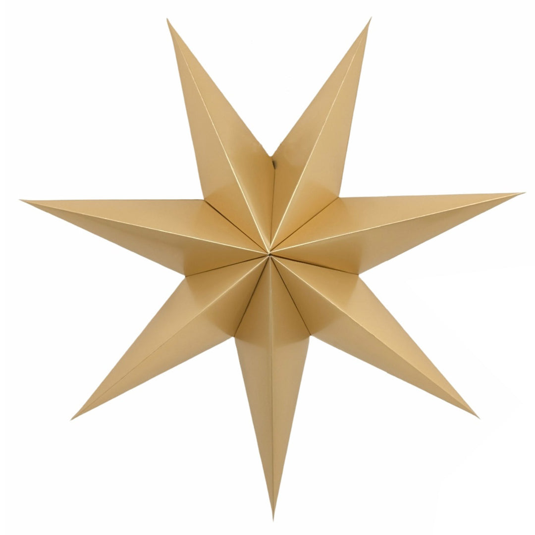 Metallic Gold Folded Paper Star - 60cm