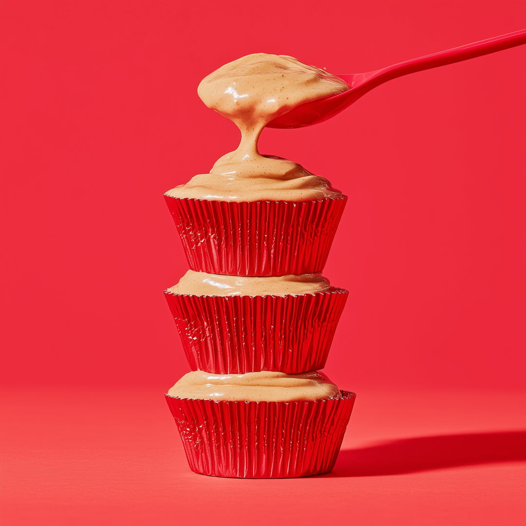 Metallic Red Foil Baking Cups - 50 Pcs