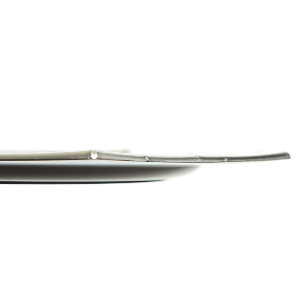 Metallic Silver Charger Plate with Bamboo Pattern Trim