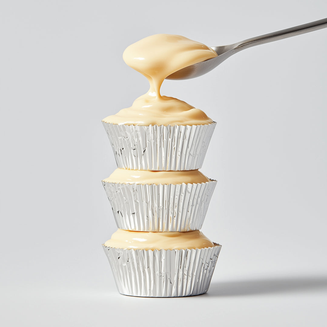 Metallic Silver Foil Baking Cups - 50 Pcs