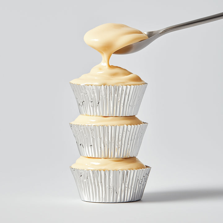 Metallic Silver Foil Baking Cups - 50 Pcs