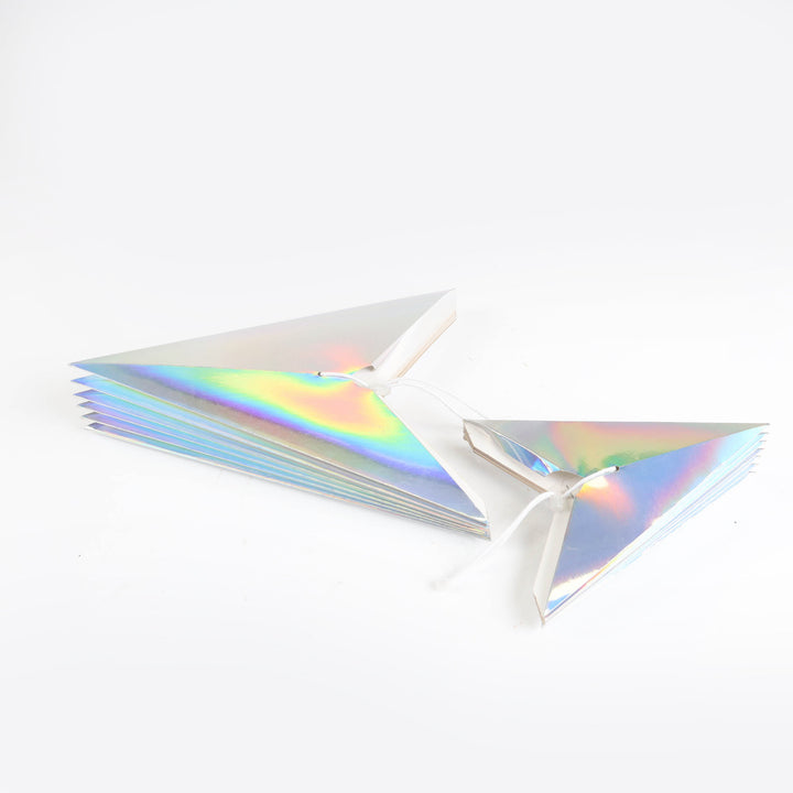 Metallic Silver Folded Paper Star - 40cm