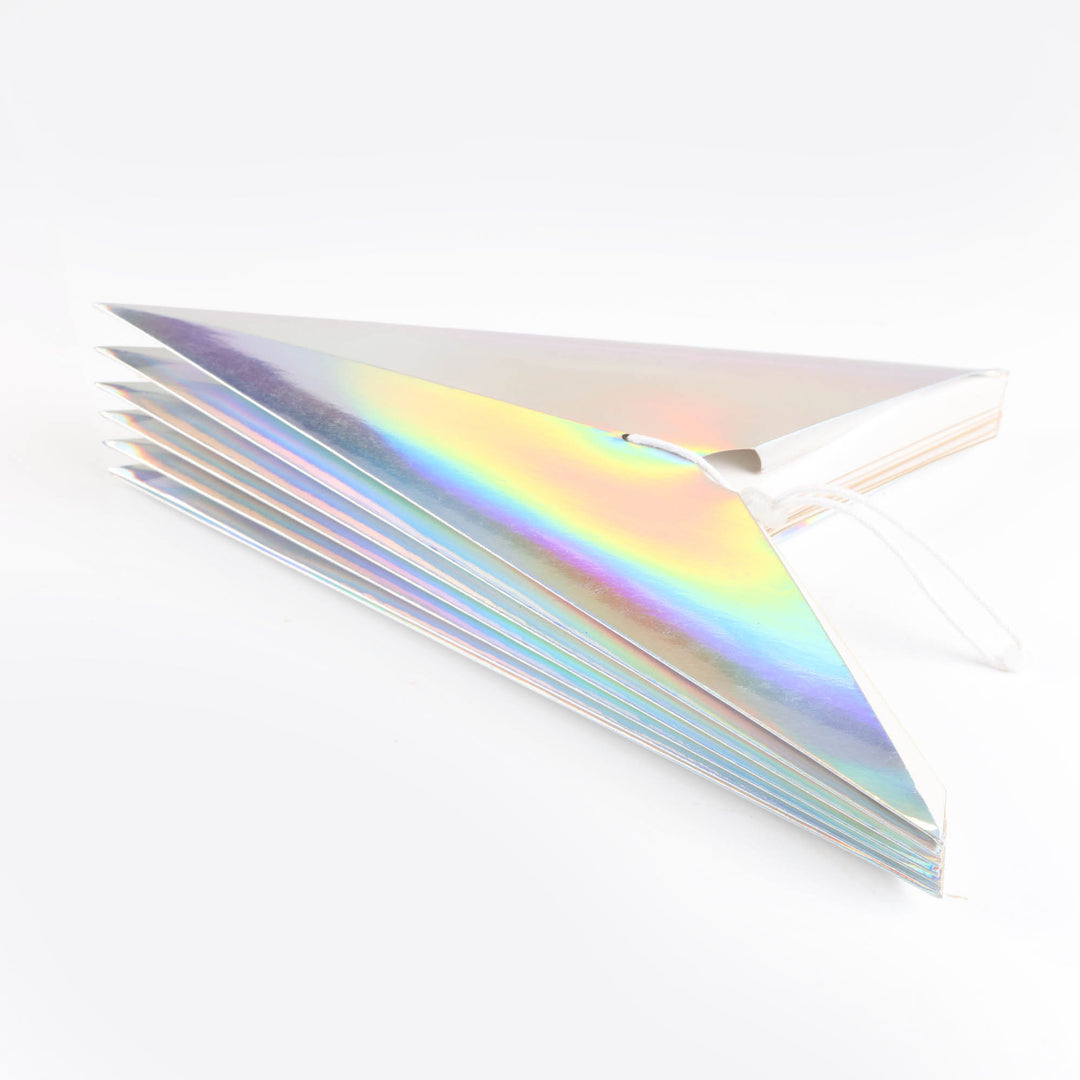 Metallic Silver Folded Paper Star - 40cm