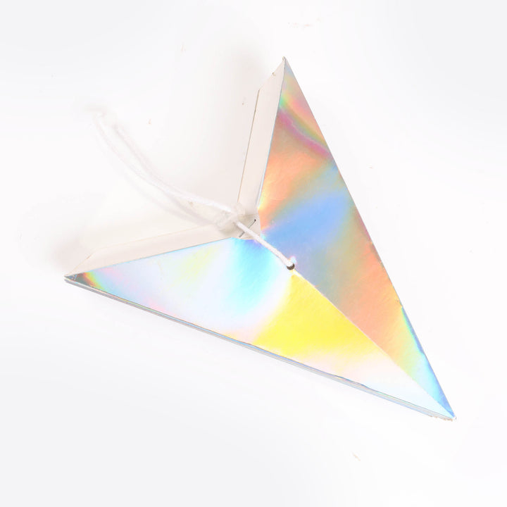 Metallic Silver Folded Paper Star - 40cm