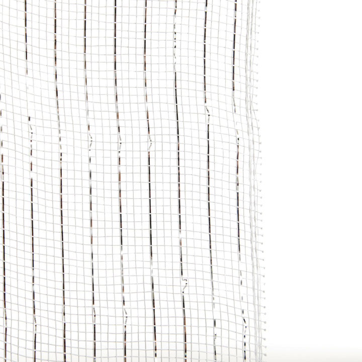 Metallic White Decomesh Roll