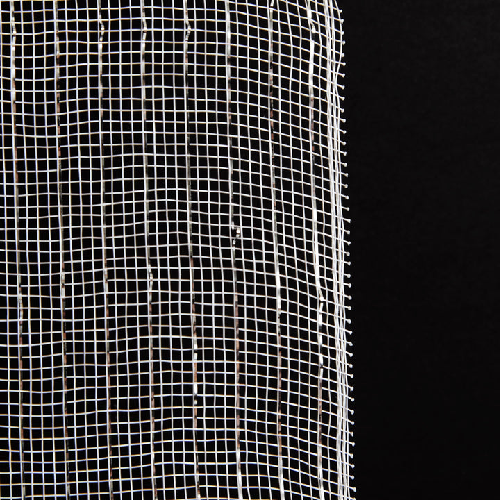 Metallic White Decomesh Roll