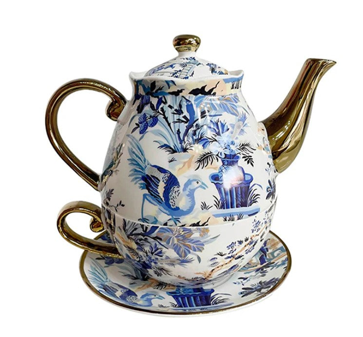 Milano China Tea for One - Classic Blue White