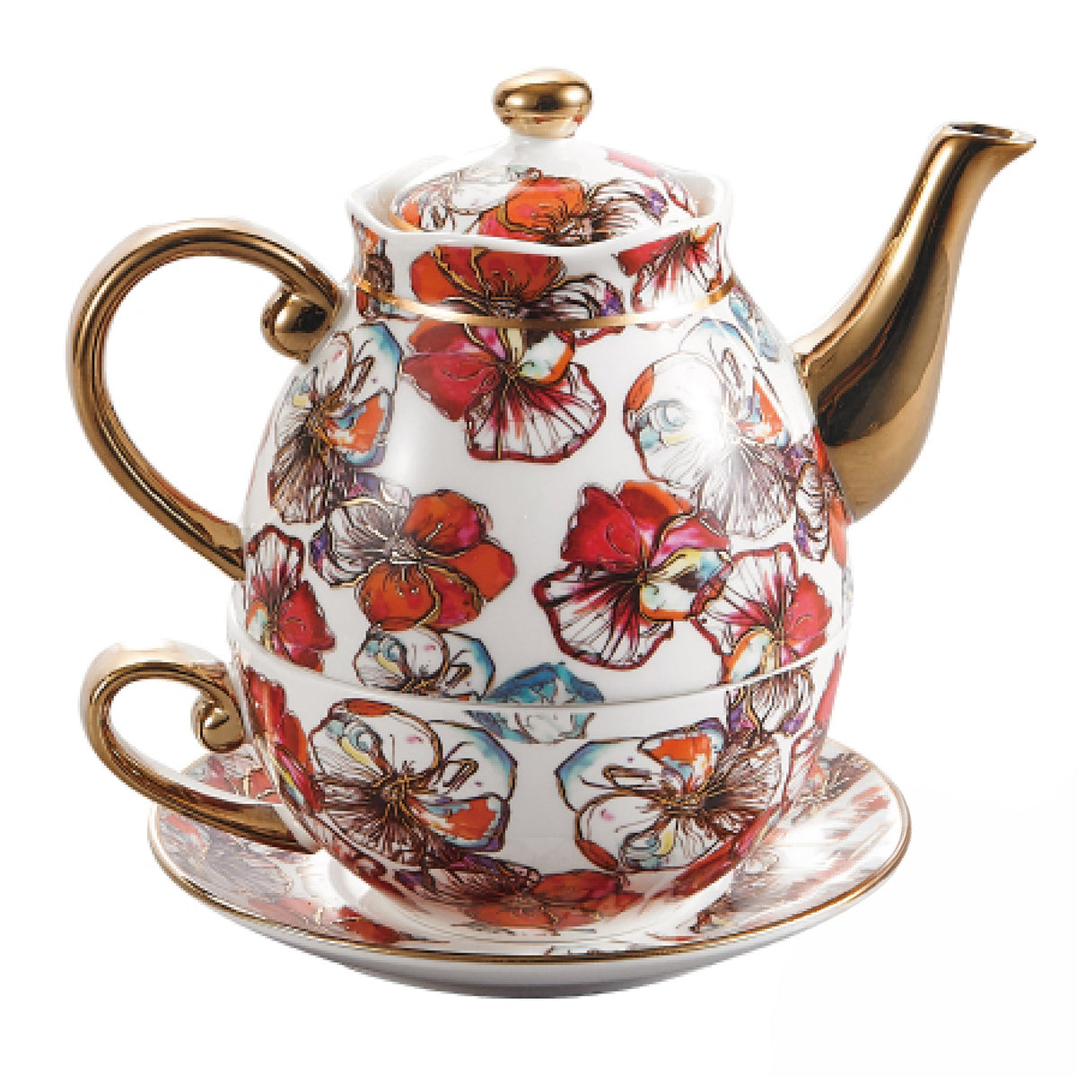 Milano China - Tea For One - Red Orchid