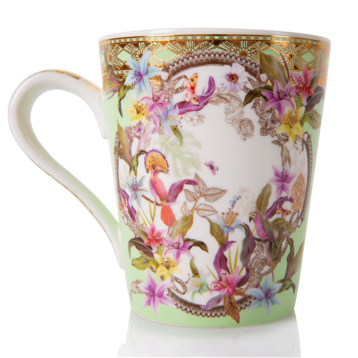 Milano Coffee for Two - Green Rose Floral
