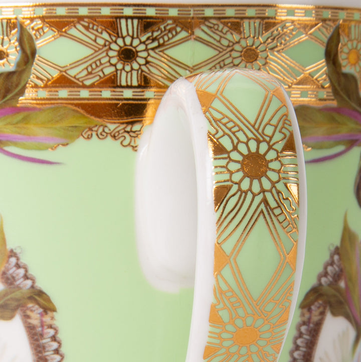 Milano Coffee for Two - Green Rose Floral
