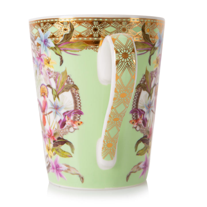Milano Coffee for Two - Green Rose Floral