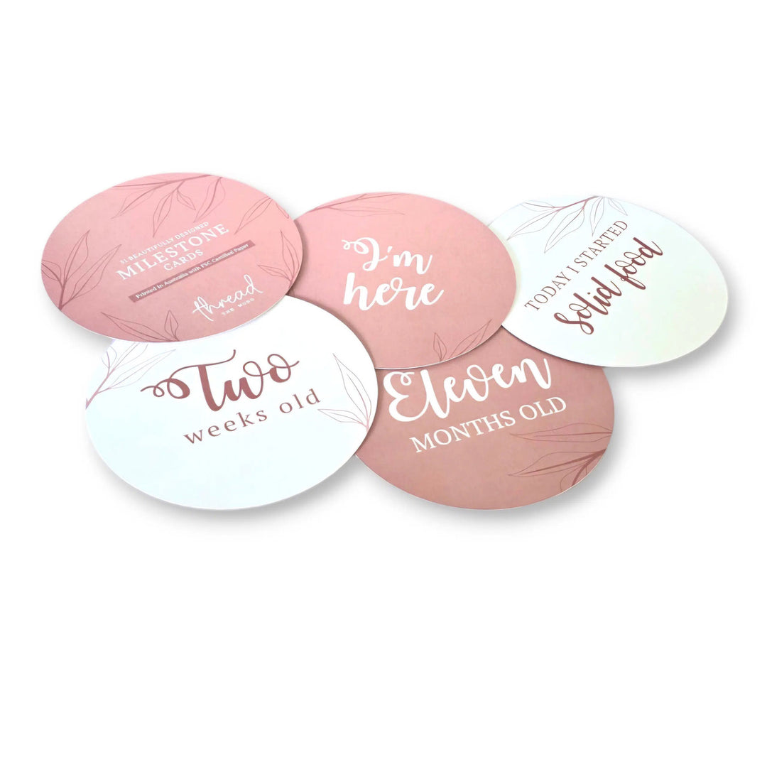 Milestone Cards - Blush