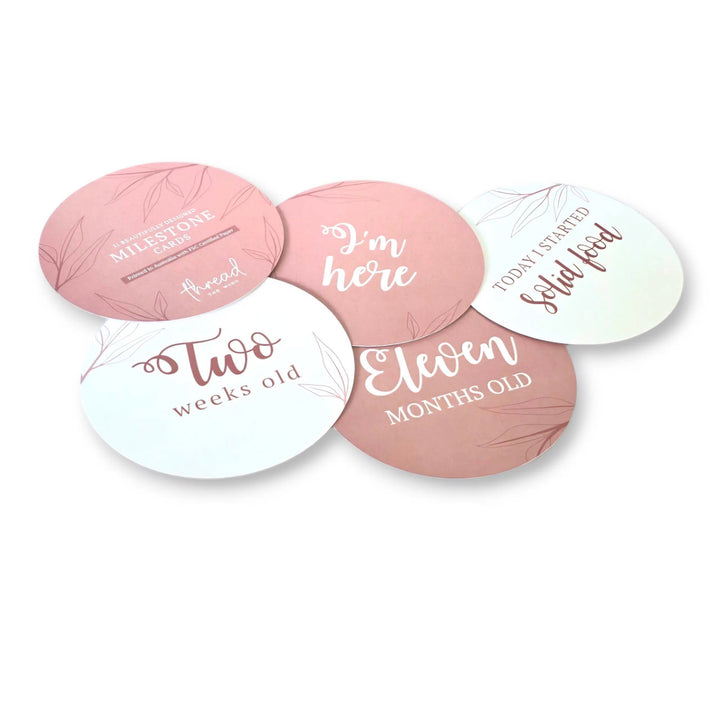 Milestone Cards - Blush