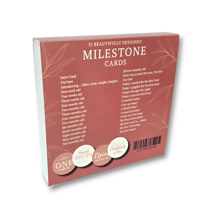 Milestone Cards - Blush