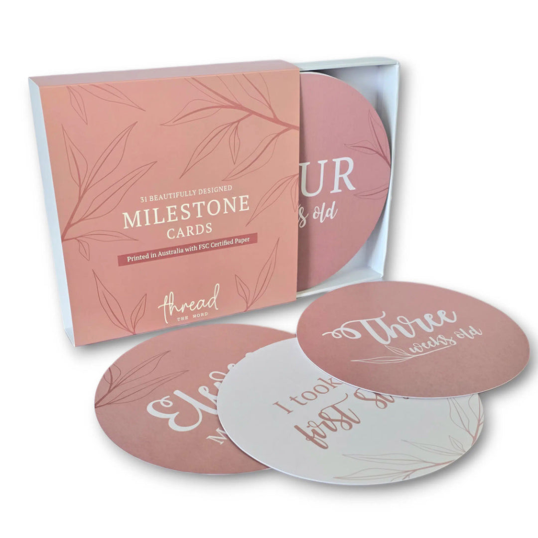 Milestone Cards - Blush