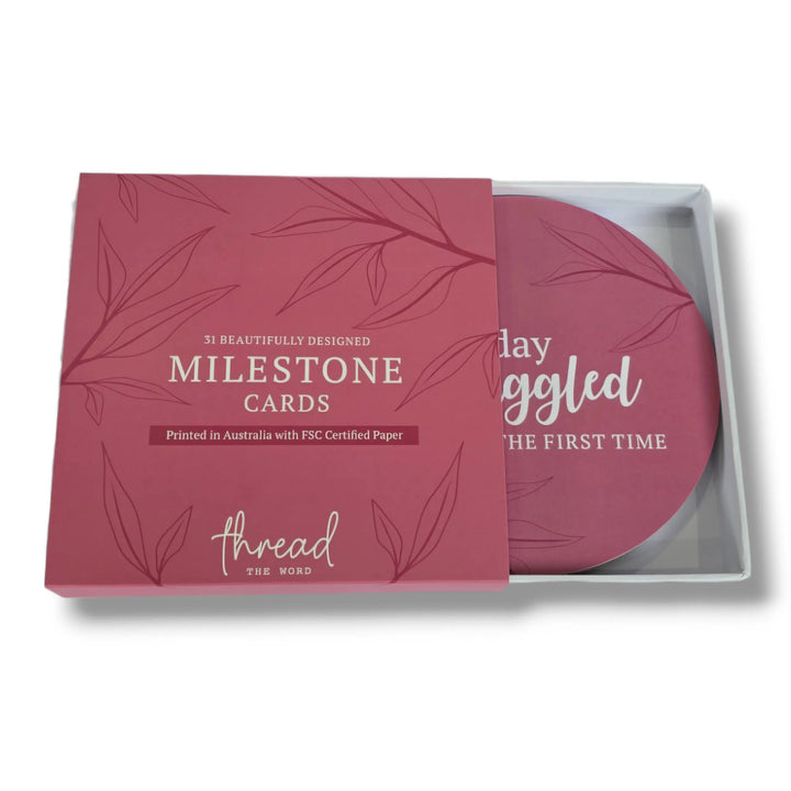 Milestone Cards - Rose