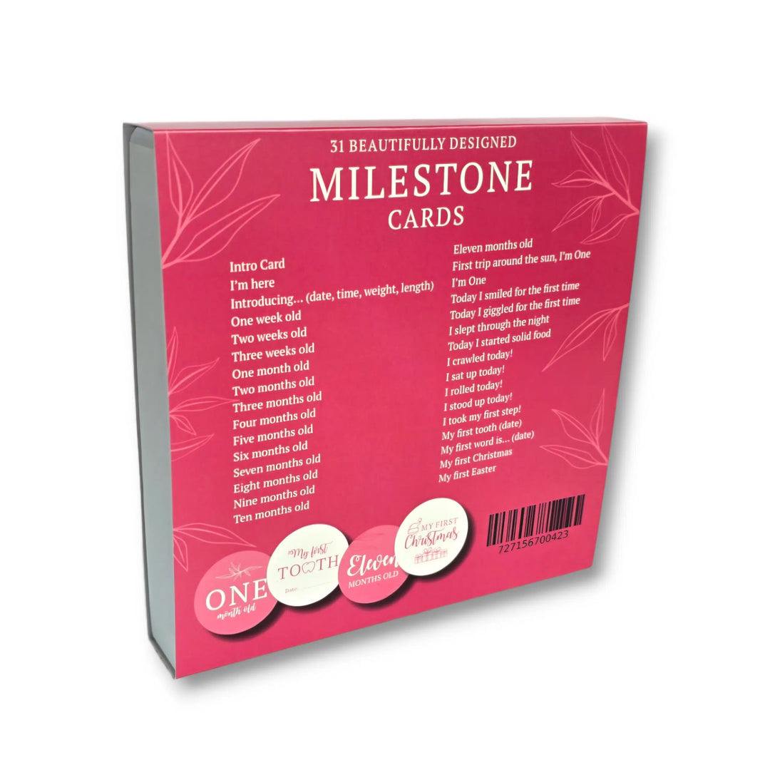 Milestone Cards - Rose