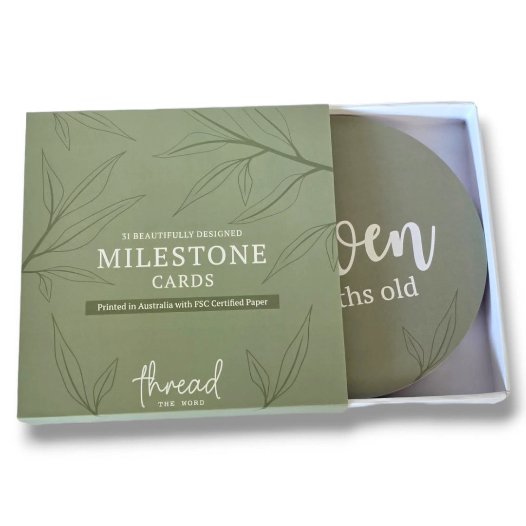 Milestone Cards - Sage
