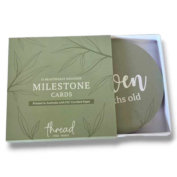 Milestone Cards - Sage