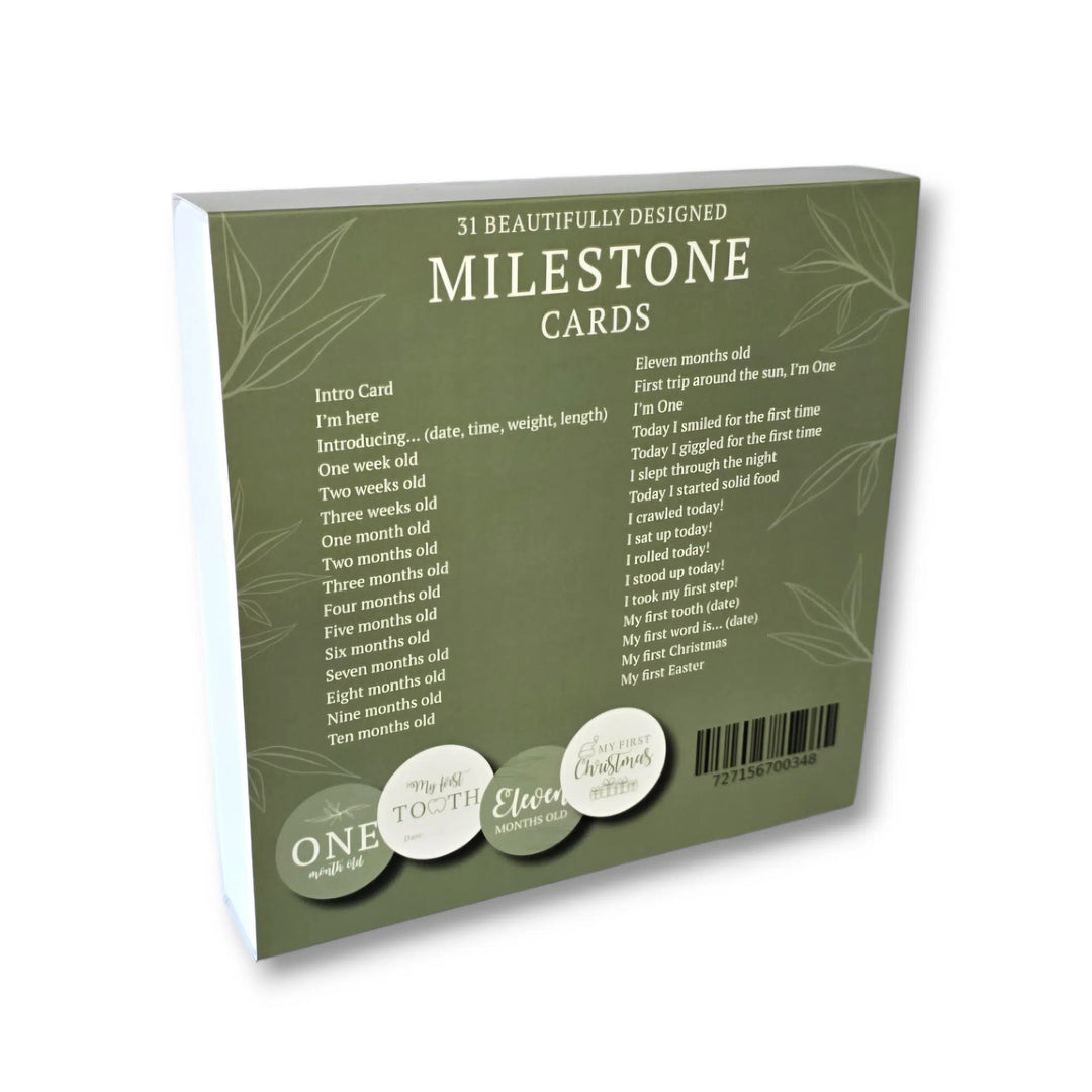 Milestone Cards - Sage