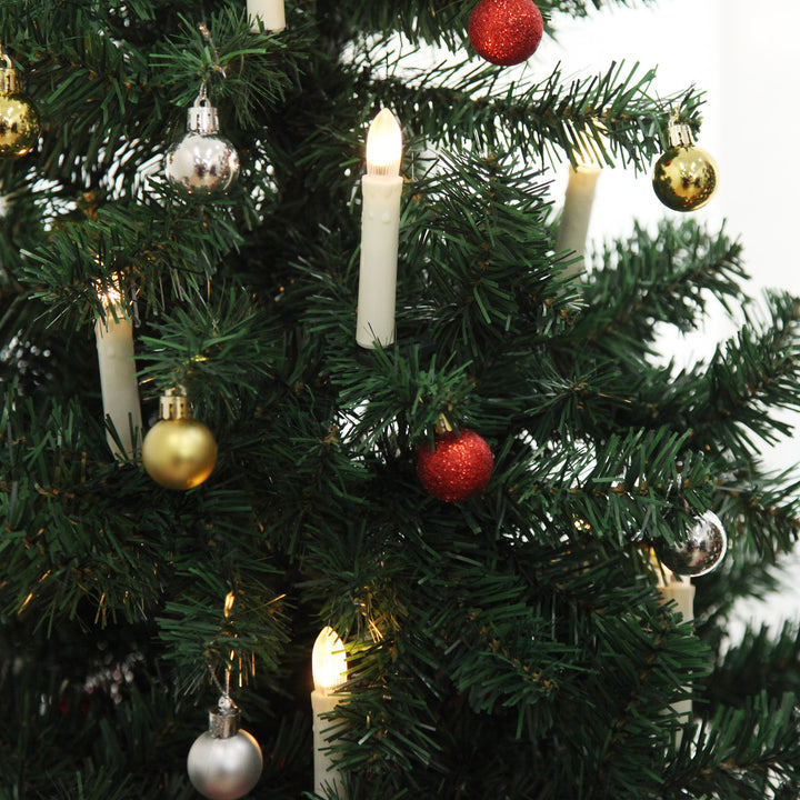 Mini Shatterproof Christmas Baubles - Pack of 12