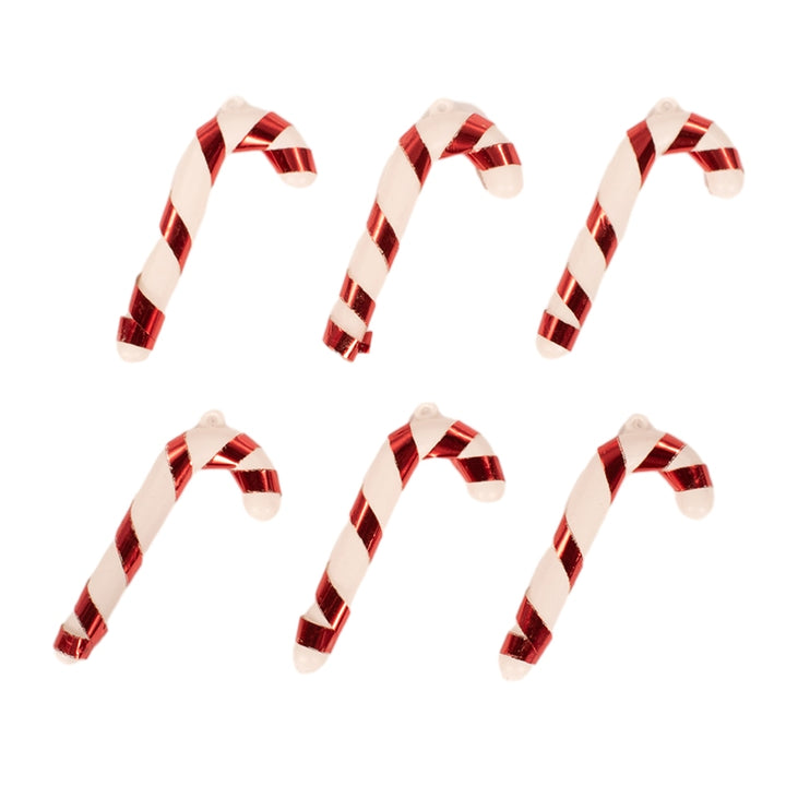 Mini Candy Cane Hanging Decorations - Pack of 6 