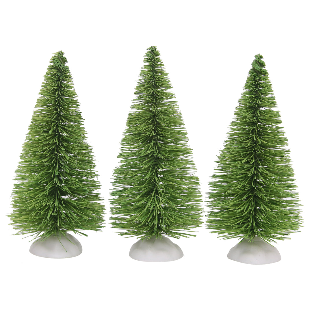 Mini Green Christmas Trees - Pack of 3