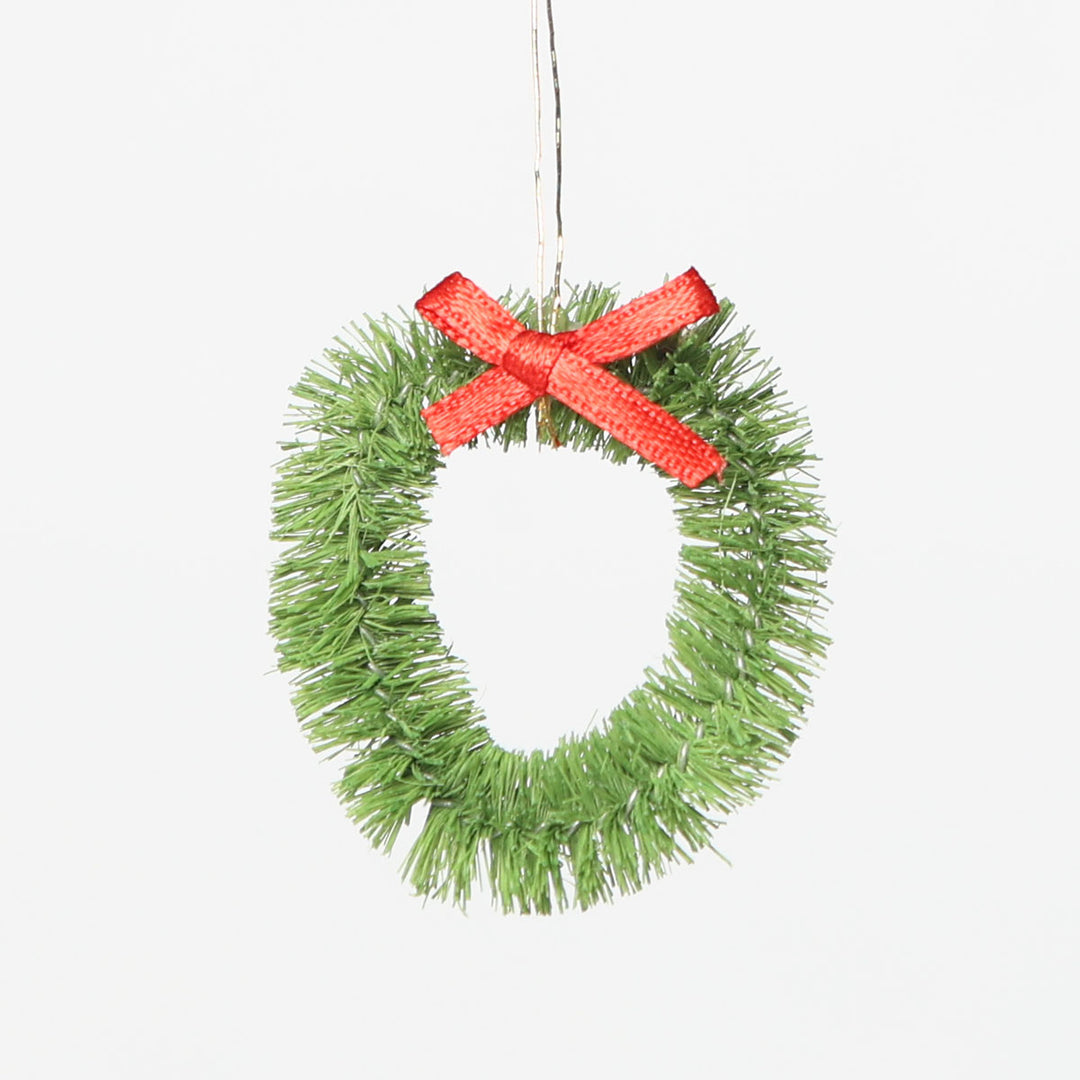 Mini Green Christmas Wreaths - Pack of 3