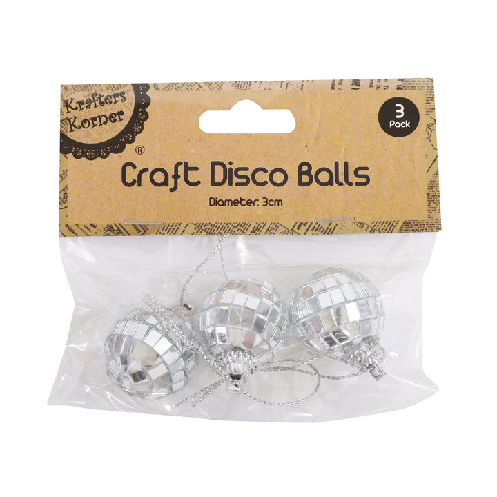 Mini Hanging Disco Ball Baubles 