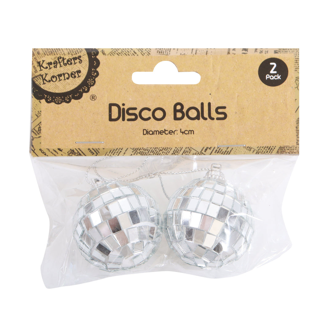Mini Hanging Disco Ball Baubles 