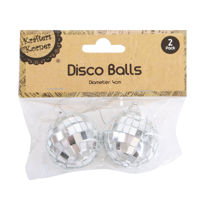 Mini Hanging Disco Ball Baubles 