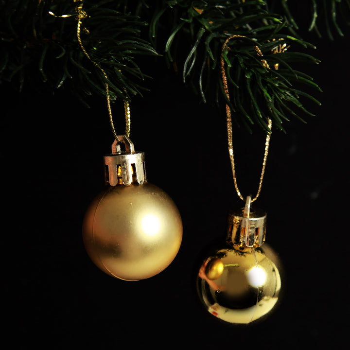 Mini Shatterproof Christmas Baubles - Pack of 12